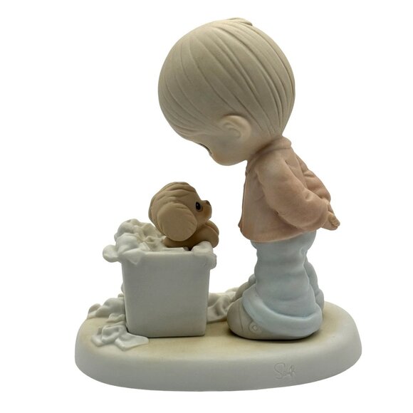 Precious Moments You Just Cannot Chuck A Good Friendship Figure PM-802 1987 - Picture 3 of 5